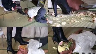 Domina stuffs food inside man's mouth till he's smothered - Full version (Faster Download - )