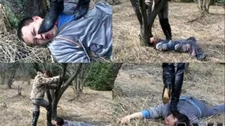 Slave got his face and body trampled in the woods - Part 2 (Faster Download - )