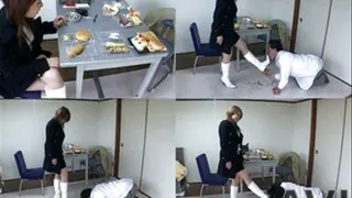 Mistress shares her food to slave but with the use of her boots - Full version (Faster Download - ))