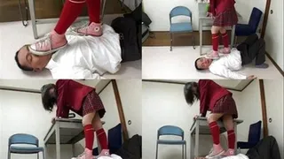 Teacher Trampled By Japanese Schoolgirl - Part 3 ( - AVI Format)