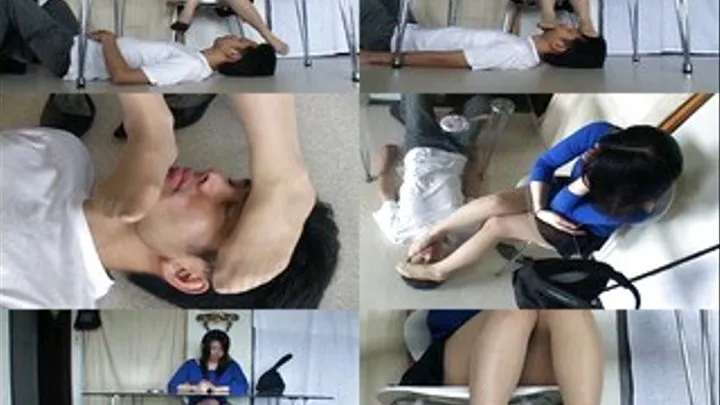 Human Foot Rest At Work - SS-028 - Part 2 (Faster Download)