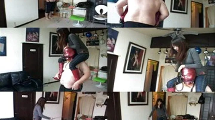 Masked Slave Beaten Continuously - Part 1 (Faster Download)