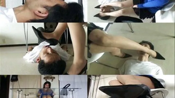 Human Foot Rest At Work - SS-028 - Part 3 (Faster Download - )