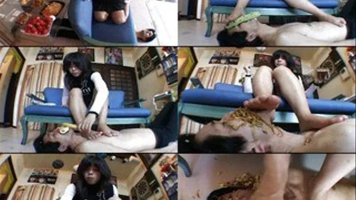 Spoiled Girl Plays with Food and Feet - Full version - FT-001 (Faster Download - )