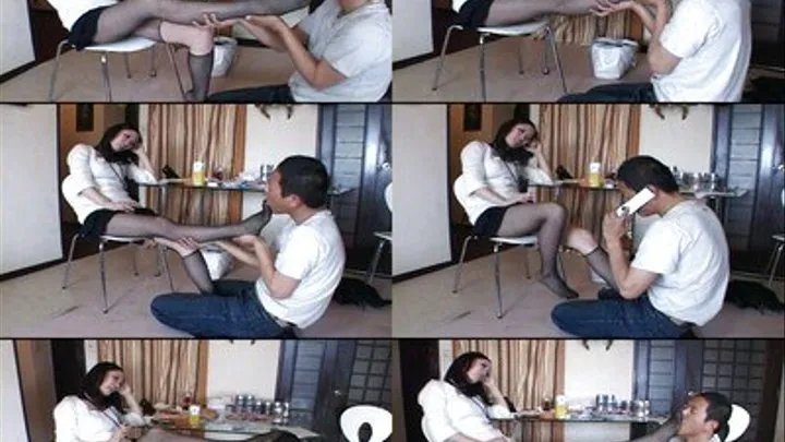 Pleasure The Mistress' Feet In Stockings - SQ-001 - Part 3 ( - AVI Format)