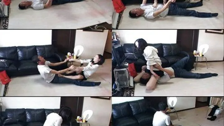 Beating Up Lazy Man - SQ-001 - Part 2 ( - AVI Format)