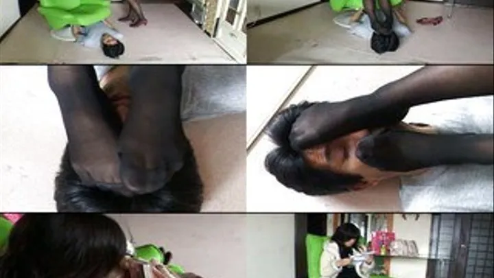 Human Foot Stool At Work - FT-001 - Part 1 (Faster Download - )