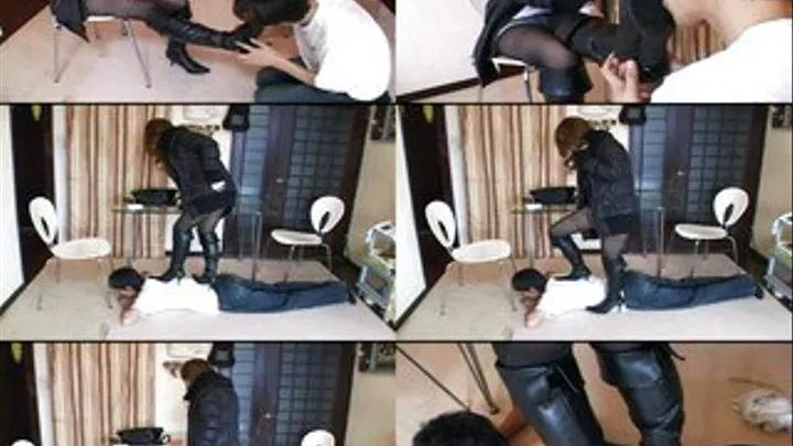 Trampling On A Slave's Back!!! - HQ-001 - Part 2 (Faster Download - )