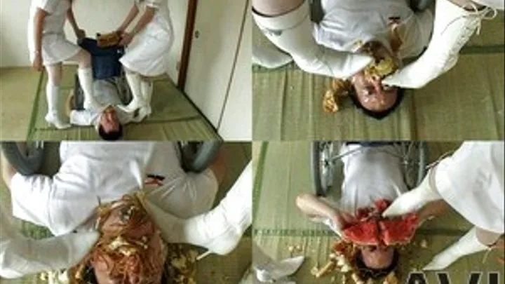 Two nurses stuff man's face with food using their boots - Full version (Faster Download - ))