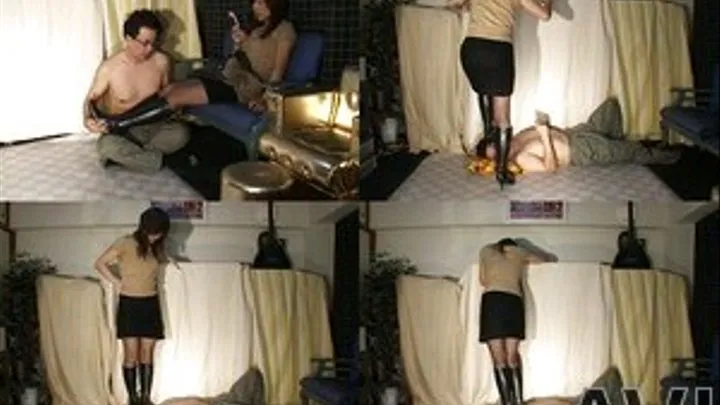 Lazy man is kept lying on the floor as domme is trampling on his body - Part 3 (Faster Download - ))