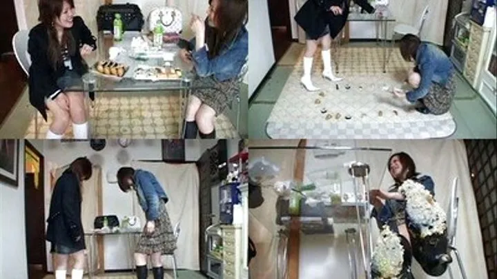 Dominas prepare food on the floor only to get squashed - Full version ( - AVI Format)