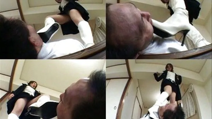 Domme goes up beside napping man to punish him for laziness - Full version ( - AVI Format)