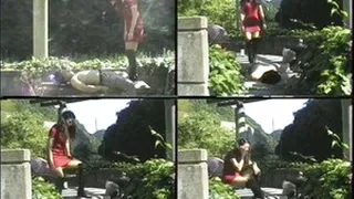 Domina soaks man up in the sun and still beats him up - Full version - AVI Format