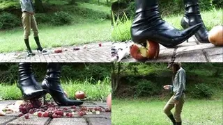 Fruits are rolling and crushing on the ground - Full version ( - AVI Format)