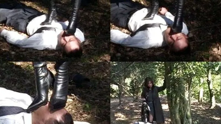 Dominated Outdoors By Her Boots - Part 1 ( - AVI Format)