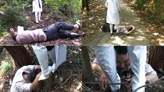 Outdoor Femdom! Slave Rolls Down The Hill! - Part 2 ( - AVI Format)