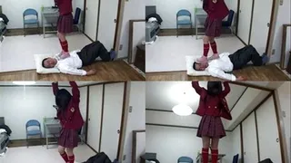 Maniac Head Master BEATEN Up By Schoolgirl! - Part 3 ( - AVI Format)