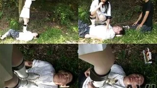 Domme Feeds Slave With Her Dirty Boots Outdoor! - Part 1 (Faster Download - ))