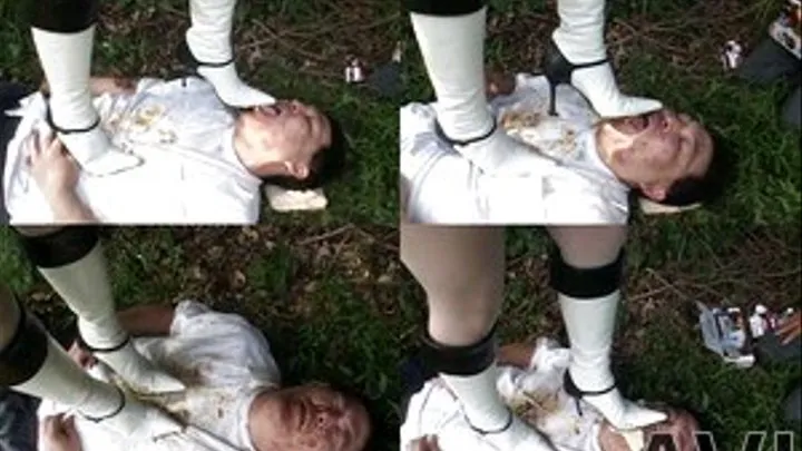 Domme Feeds Slave With Her Dirty Boots Outdoor! - Full version (Faster Download - ))