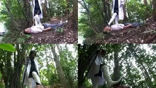 Outdoor Femdom! Slave Rolls Down The Hill! - Part 1 ( - AVI Format)