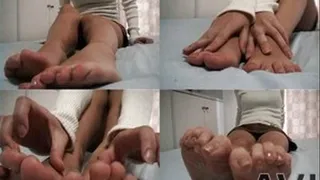 Mistress Gives Her Legs And Feet A Rub For Foot Fetish! - Full version (Faster Download - )