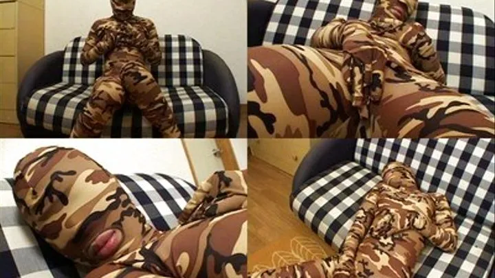 Mistress Wears Her Camouflage Costumes Before Masturbating On The Sofa! - Full version ( - AVI Format)