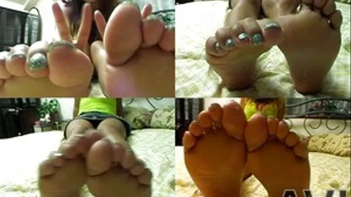 Vixen Having Fun Staring At Her New Toenail Polish Feet! - Part 2 (Faster Download - )