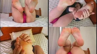 Mistress Reveals Her Purple Panty As She Brags Her Nice Feet! - Part 2 ( - AVI Format)