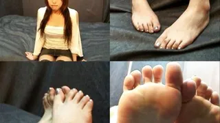 Dominatrix Takes Off Her Pantyhose To Show Her Toenail Polish! - Part 1 ( - AVI Format)