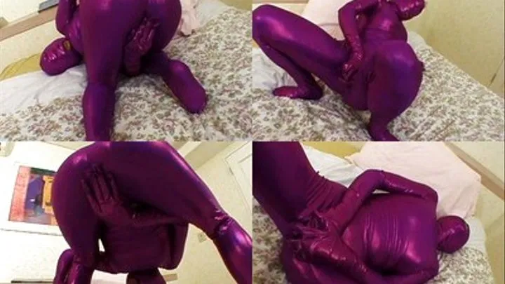 Mistress Satisfies Herself By Masturbating While Wearing A Latex Costume - Full version ( - AVI Format)