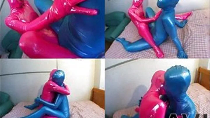 Lesbians Making Out While Wearing Their Latex Costumes! - Part 2 (Faster Download - )