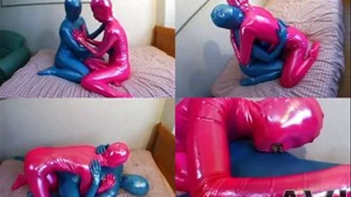 Lesbians Making Out While Wearing Their Latex Costumes! - Part 1 (Faster Download - )