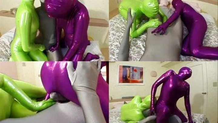 Vixens In Latex Costumes Dominates Their Slave By Him To Fuck - Part 2 ( - AVI Format)