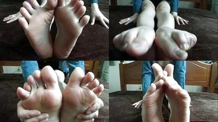 Mistress Gives Her Legs A Rub While Playing With Her Feet! - Full version ( - AVI Format)