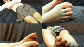 Napping Vixen's Feet With Long Toenails Shown On Cam For Foot Fetish! - Full version (Faster Download - )