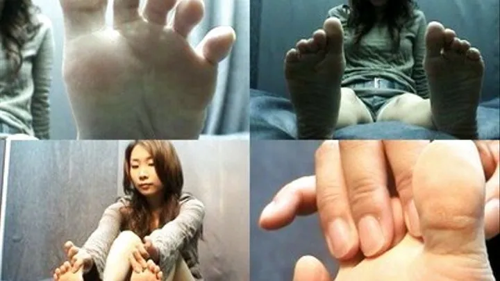 Lady Exposes Her Stinky Feet As She Tries To Massage It - Part 2 ( - AVI Format)