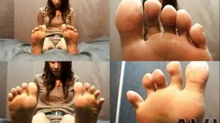 Lady Exposes Her Stinky Feet As She Tries To Massage It - Part 1 (Faster Download - )