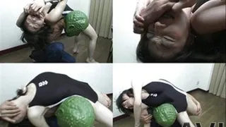 Man In Green Alien Mask Tries To Capture Helpless Lady - Full version (Faster Download - )