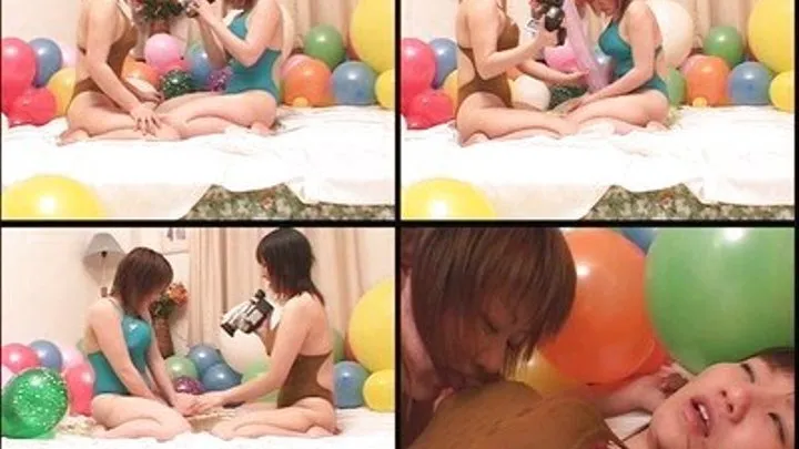 Girls Turn Into Horny Lesbians As They're Surrounded With Balloons - BLO-06 - Part 1 ( - AVI Format)