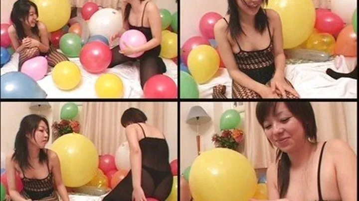 Playful Mistresses Balloon Playtime! - BLO-05 - Full version ( - AVI Format)