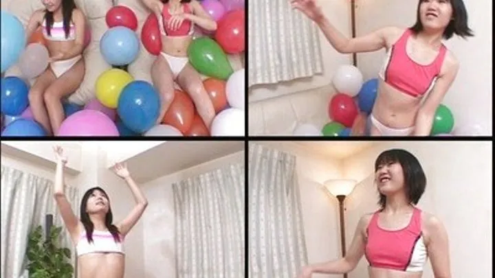 Playing Time For Girls Surrounded With Balloons!!! - BLO-03 - Part 1 ( - AVI Format)