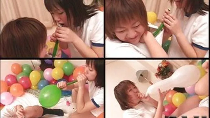 Schoolgirls Blow Balloons And Get Horny About It - BLO-06 - Part 2 (Faster Download - )