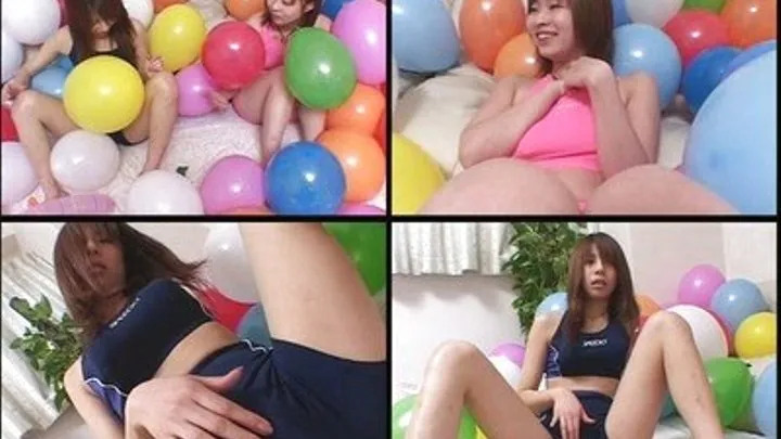 Blowing And Caressing Balloons Like These Girls Are Playing Cocks - BLO-04 - Part 1