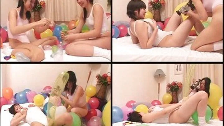 Girls Try To Masturbate Using Balloons!!! - BLO-05 - Full version