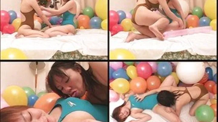 Girls Turn Into Horny Lesbians As They're Surrounded With Balloons - BLO-06