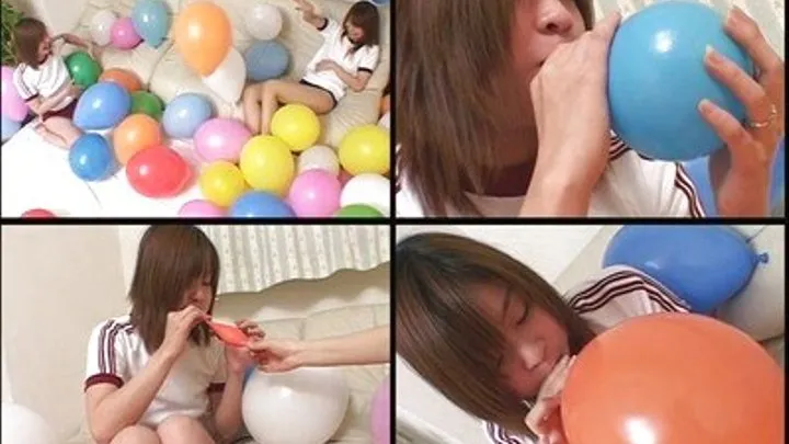 Schoolgirls In Detention MUST Blow Balloons As Part Of Punishment - BLO-04 - Part 2