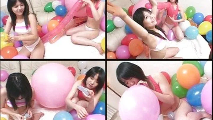 Playing Time For Girls Surrounded With Balloons!!! - BLO-03 - Part 5