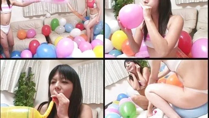 Playing Time For Girls Surrounded With Balloons!!! - BLO-03 - Full version