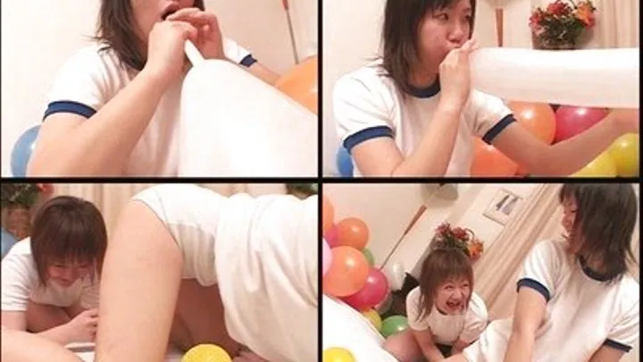 Schoolgirls Blow Balloons And Get Horny About It - BLO-06 - Part 1