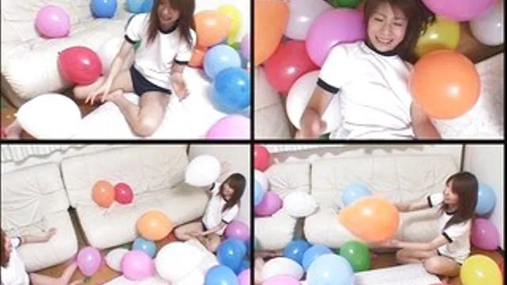 Schoolgirls Race As They Pop Balloons - BLO-04 - Part 6 (Faster Download)